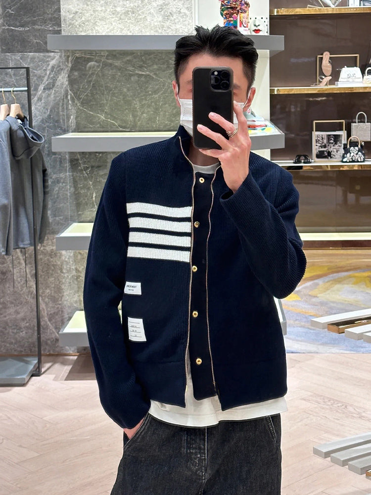 Unisex double-sided fake two-piece jacket