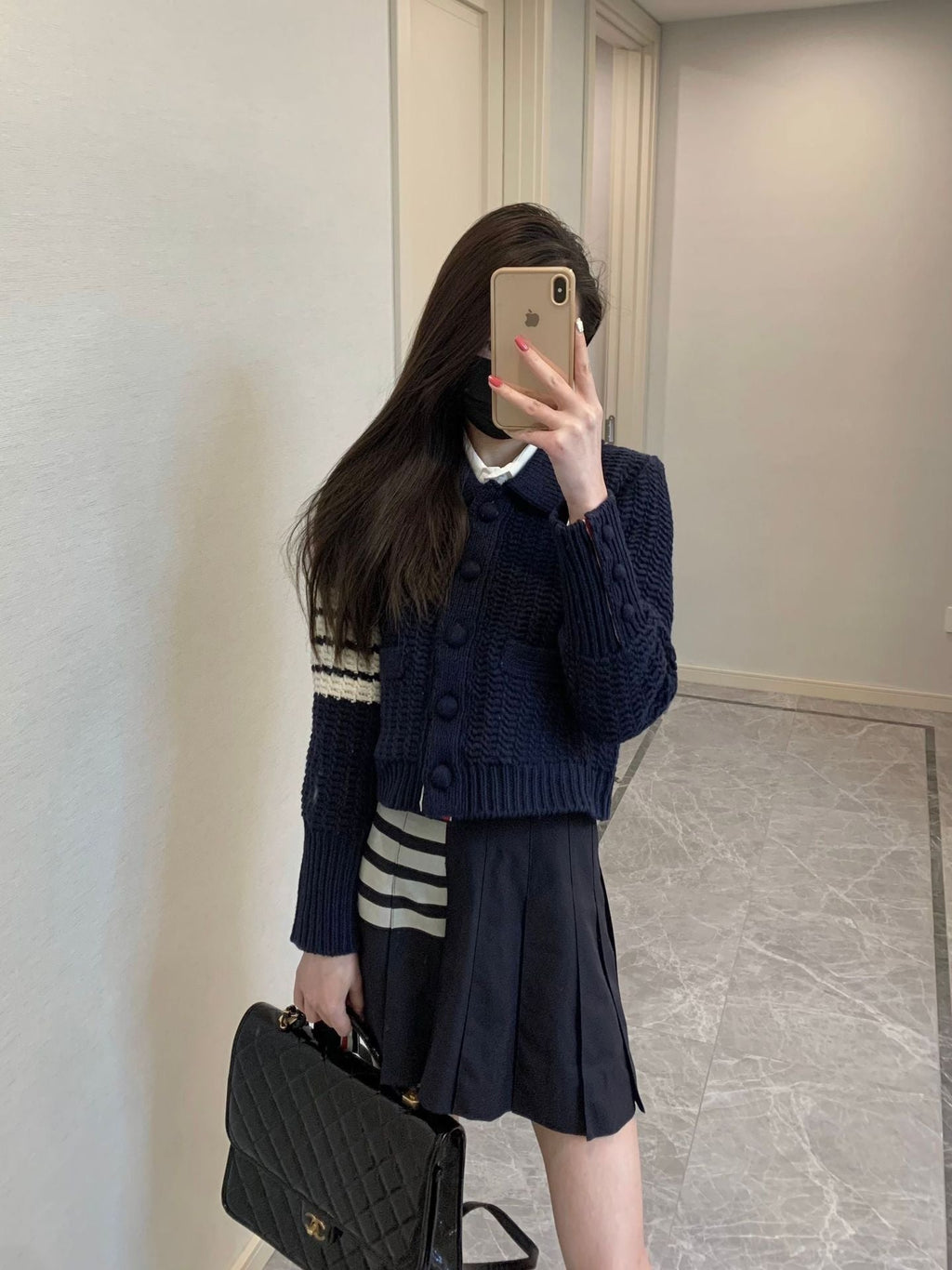 wool knit cardigan