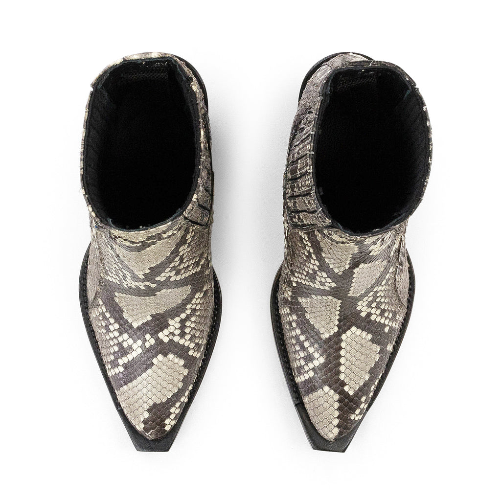BROWN MARIA NUDE ANKLE BOOTS
