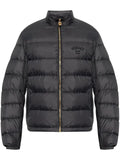Versace embroidered logo puffer jacket