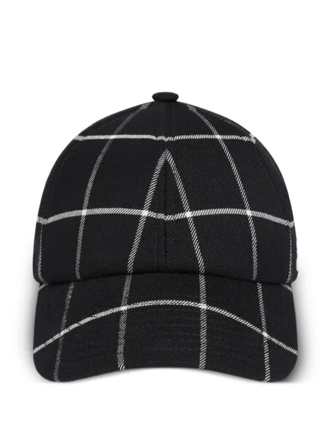 Courrèges checked baseball cap