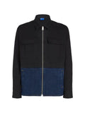 Karl Lagerfeld Jeans twill and denim overshirt