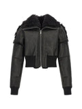 Rick Owens Tower flight JCK cropped in curly shearling