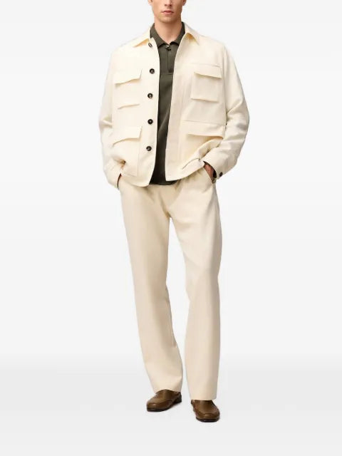 RETORI pocket-detail linen jacket