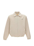 Drôle De Monsieur slogan-print zip-up jacket