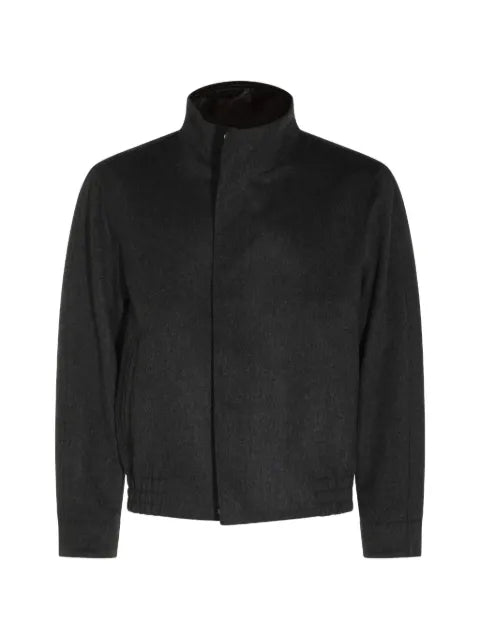Lardini virgin wool high-neck jacket