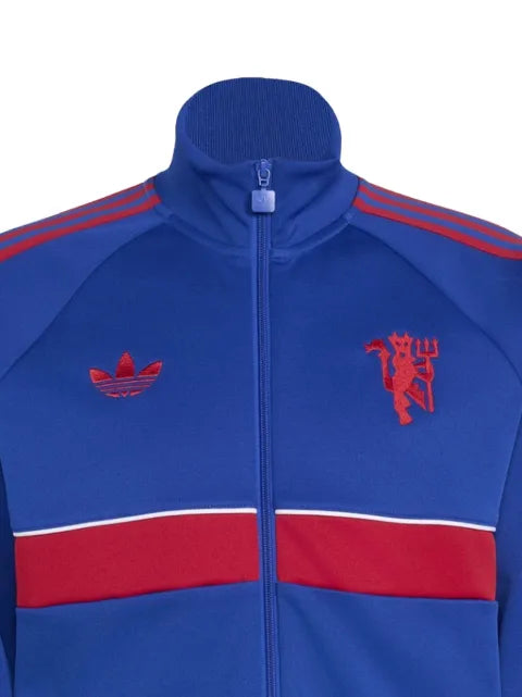 adidas Manchester United logo-embroidered track jacket
