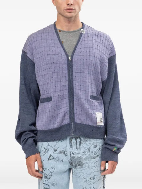 Maison MIHARA YASUHIRO distressed knit cardigan