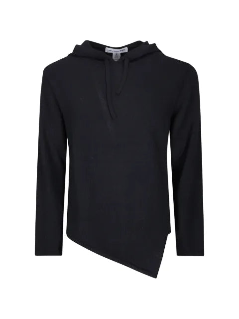 Comme Des Garçons Shirt asymmetric knitted hoodie