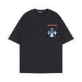 Chrome Heart T Shirts Croix Cross Color Leather Printed Short Sleeve T-Shirt