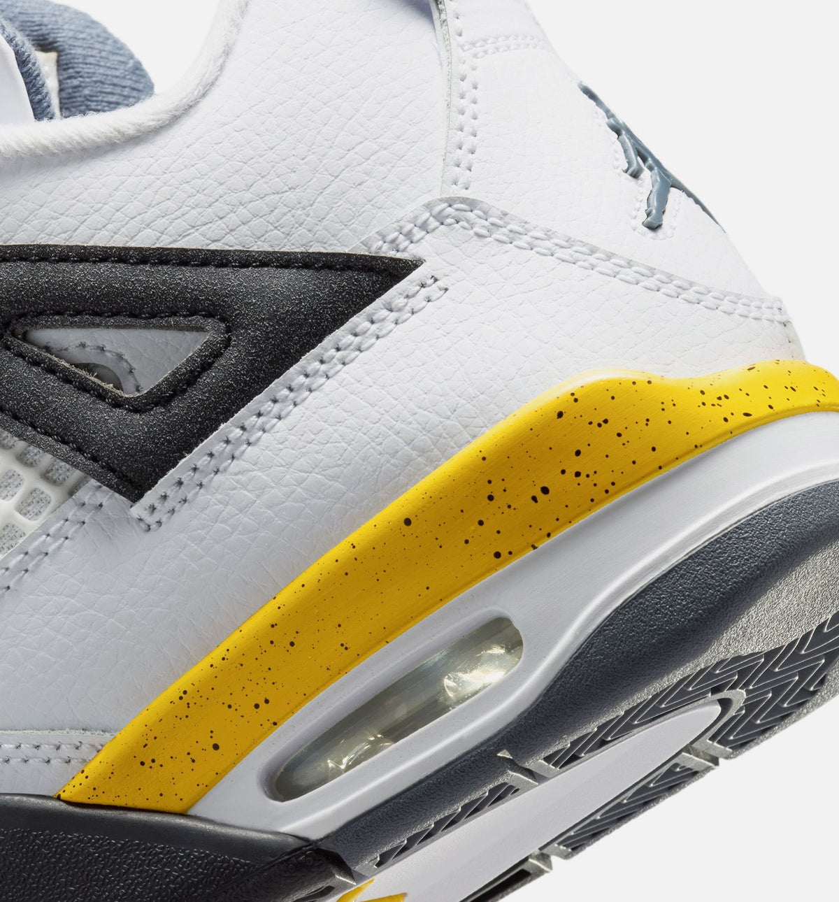 Air Jordan 4 Retro "Rare Air Tour Yellow" Big Kids' Shoe – White/Dark Blue Grey/Black/Tour Yellow