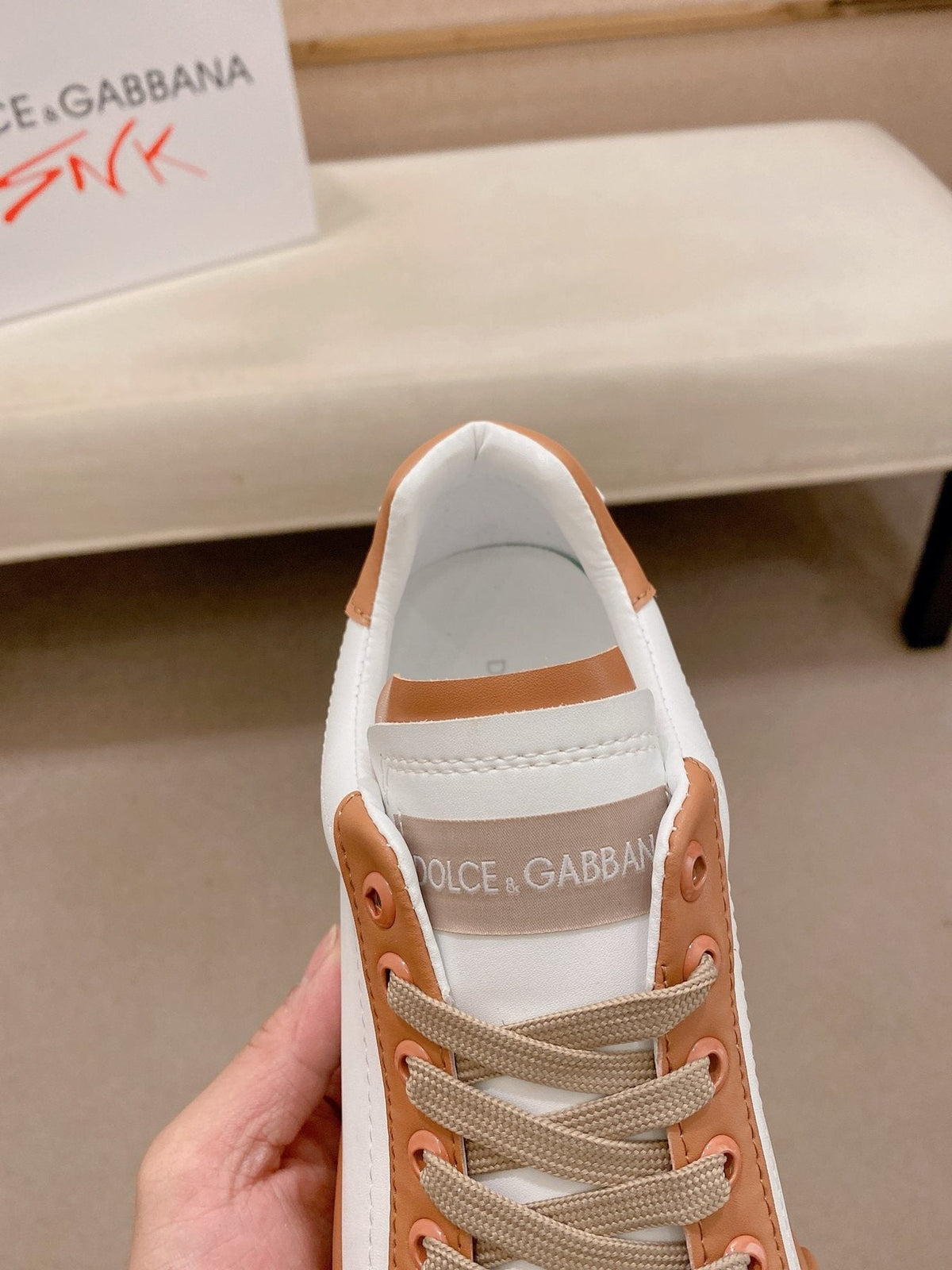 Dolce & Gabbana Low-Top Lace-Up Sneakers - Low-Profile Rubber Sole